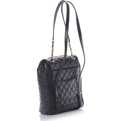 Chanel Lambskin Quilted Small Urban Spirit Backpack Black 2 of 10