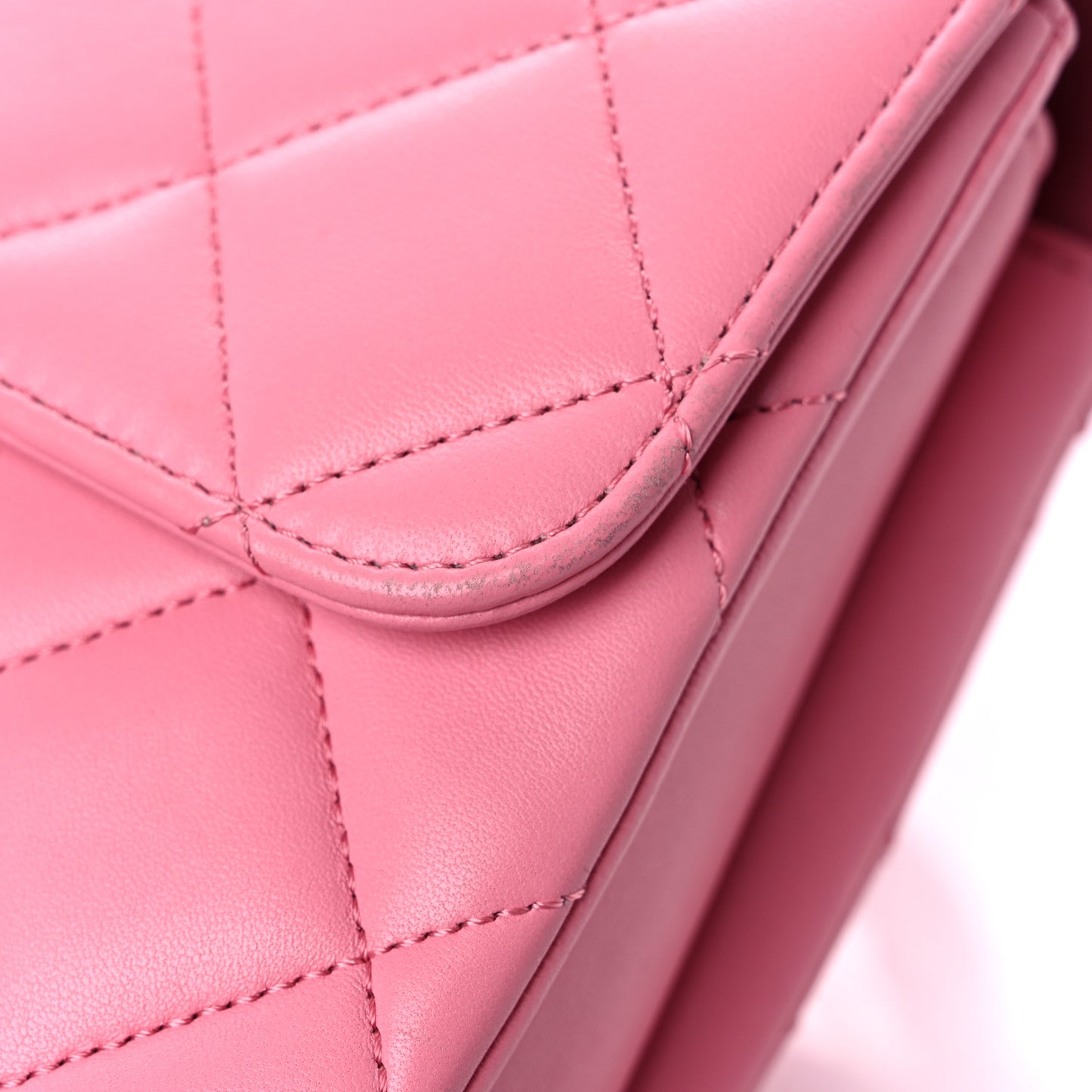 Lambskin Quilted Small Trendy CC Flap Dual Handle Bag Light Pink