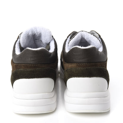 Chanel Fabric Calfskin Suede CC Womens Sneakers 36 Dark Green 5 of 9