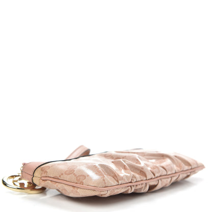 Gucci Crystal Monogram New Britt Wristlet Pink 4 of 10