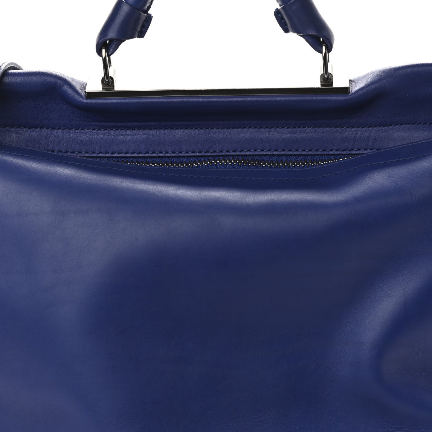 Calfskin Large Ryder Satchel Ultramarine