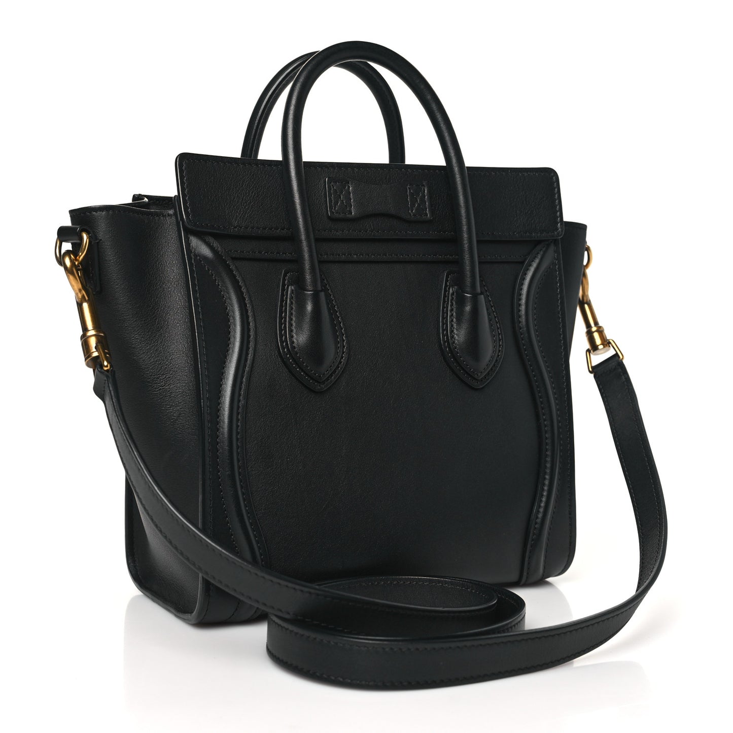 Smooth Calfskin Nano Luggage Black