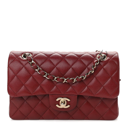 Chanel Caviar Quilted Small Double Flap Burgundy 1 of 9