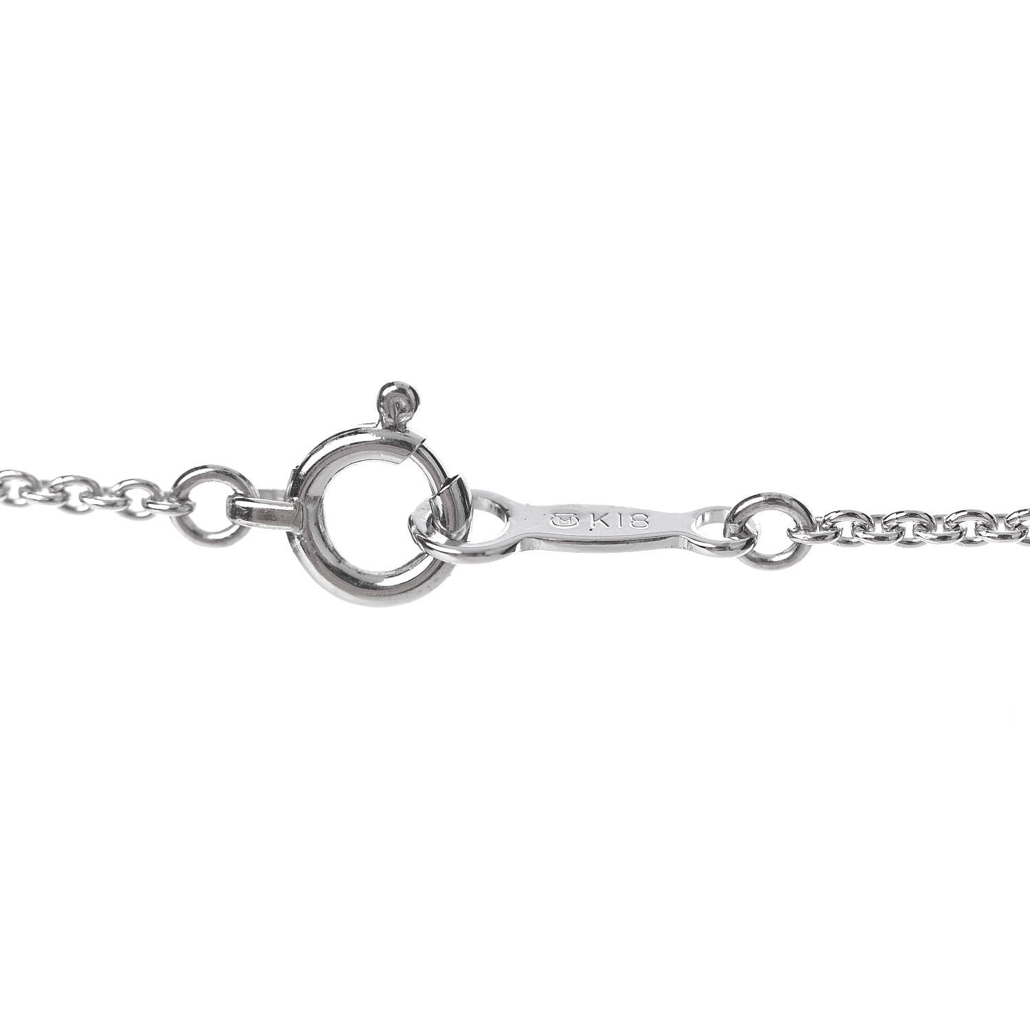 Mikimoto 18K White Gold Diamond Akoya Pearl 11mm Pendant Necklace 5 of 6