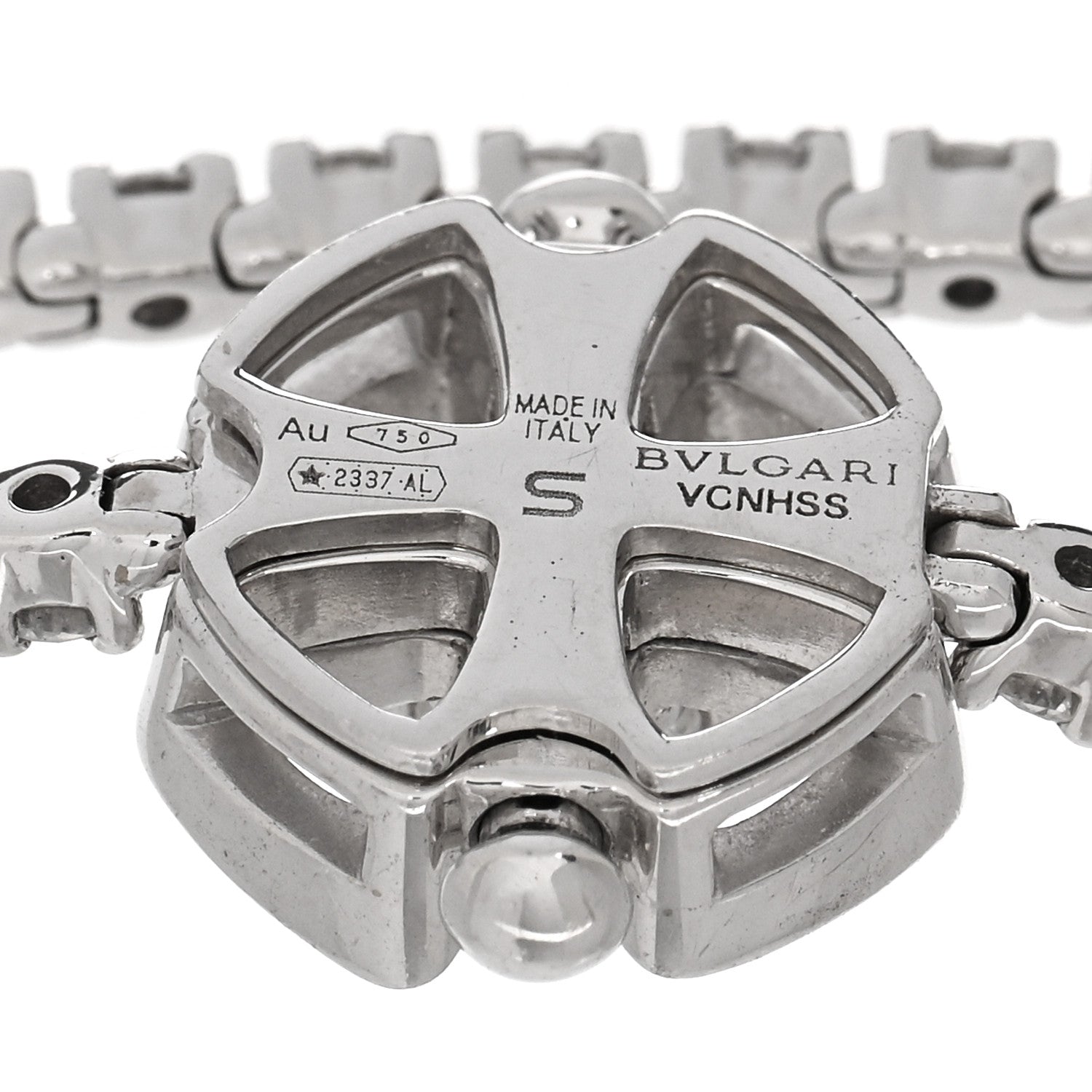 Bulgari 18K White Gold Diamond Fiorever Pave Bracelet S 3 of 4