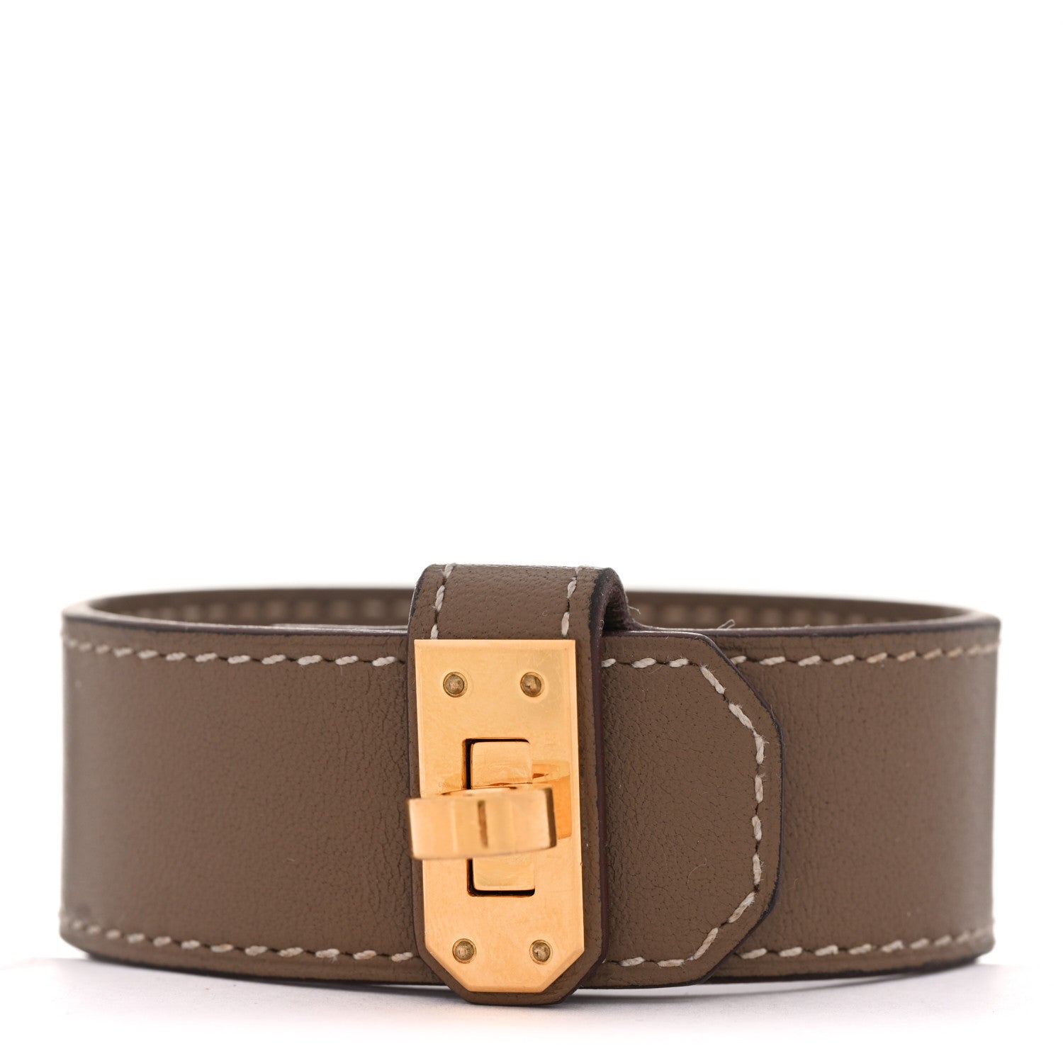 Hermes Swift Kelly Twist Bracelet T3  Etoupe 1 of 7