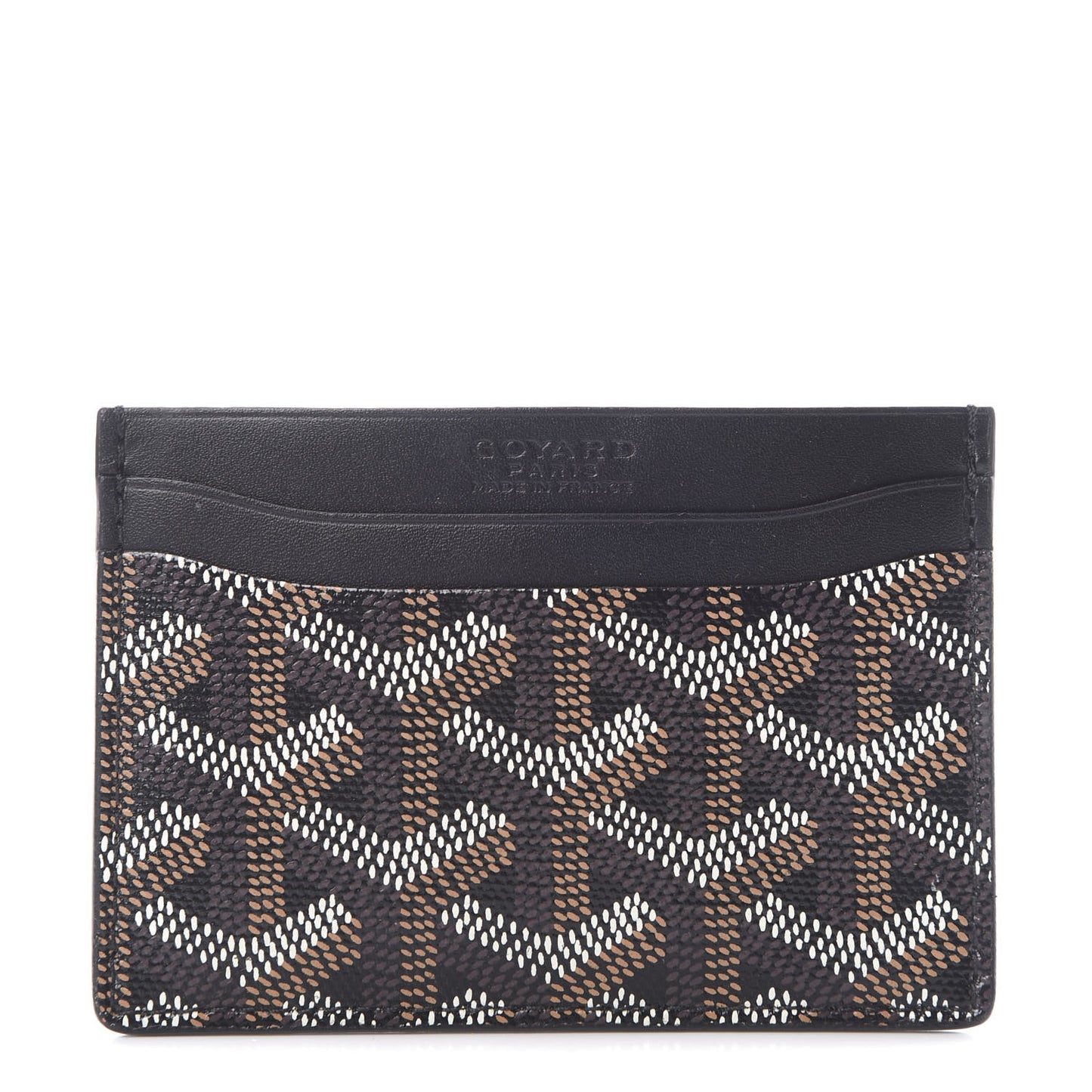 Goyardine Saint Sulpice Card Holder Black