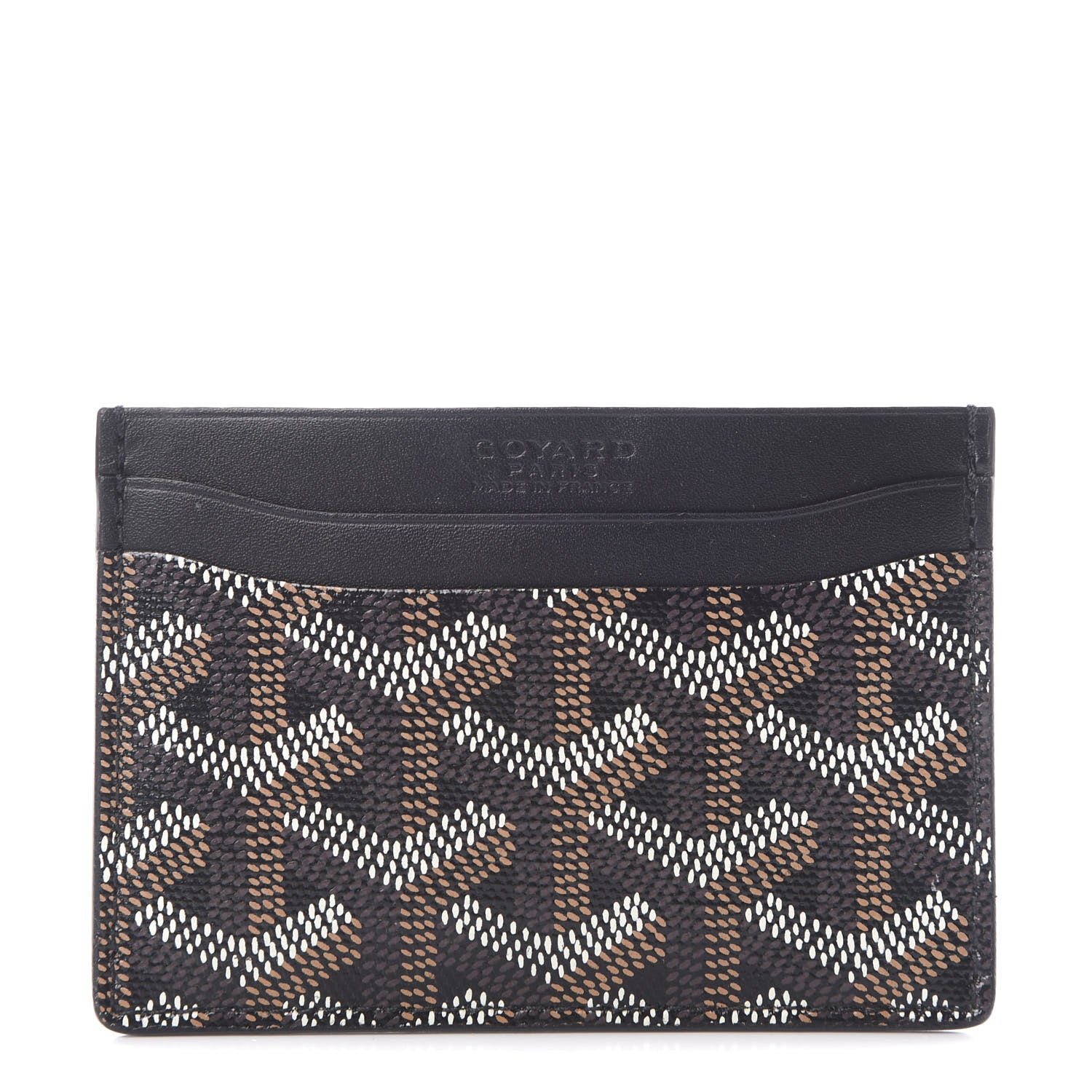Goyard Goyardine Saint Sulpice Card Holder Black 1 of 8