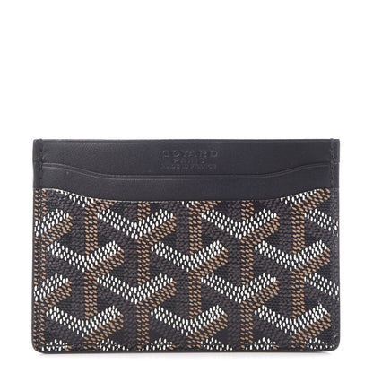 Goyard Goyardine Saint Sulpice Card Holder Black 1 of 8
