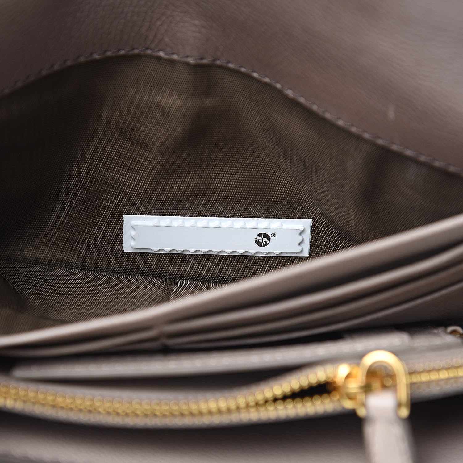 Prada Glace Infilature Flap Wallet Argilla Pomice 12 of 15
