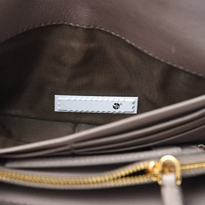Prada Glace Infilature Flap Wallet Argilla Pomice 12 of 15