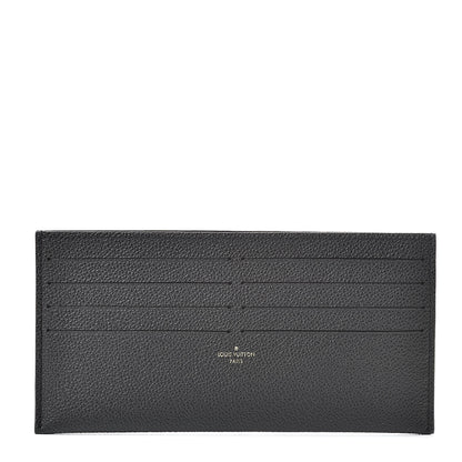 Louis Vuitton Calfskin Felicie Chain Wallet Card Holder Insert Black 1 of 6