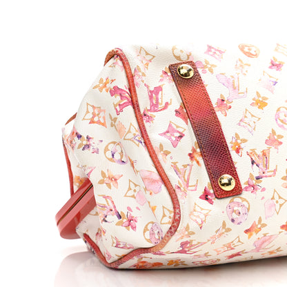 Louis Vuitton Watercolor Aquarelle Frame Speedy White 9 of 12
