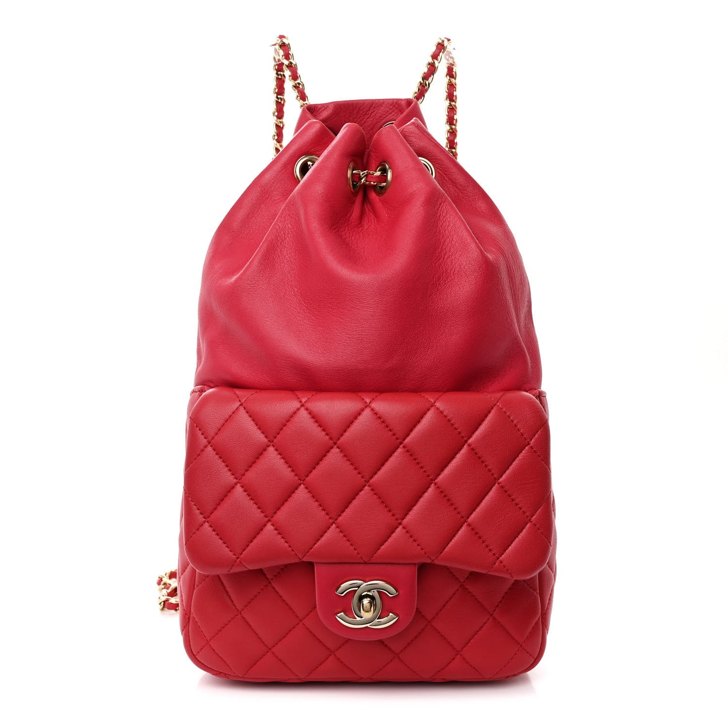 Lambskin Quilted Small In Seoul Backpack Dark Pink