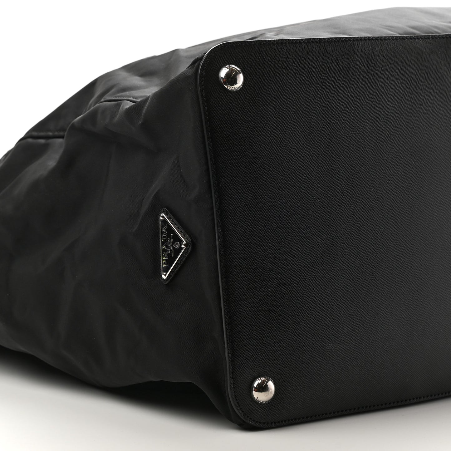 Tessuto Nylon Saffiano Weekender Black