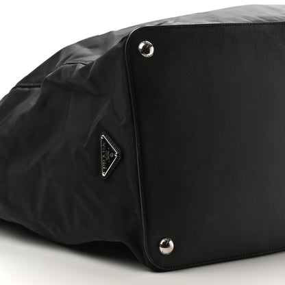 Prada Tessuto Nylon Saffiano Weekender Black 5 of 10