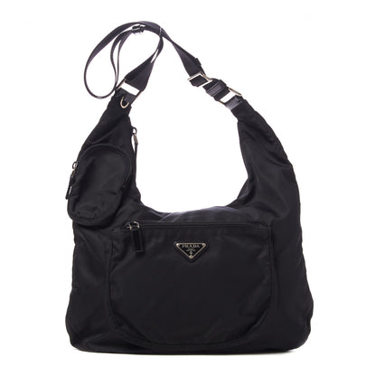 Prada Nylon Tessuto Messenger Bag Black 7 of 9