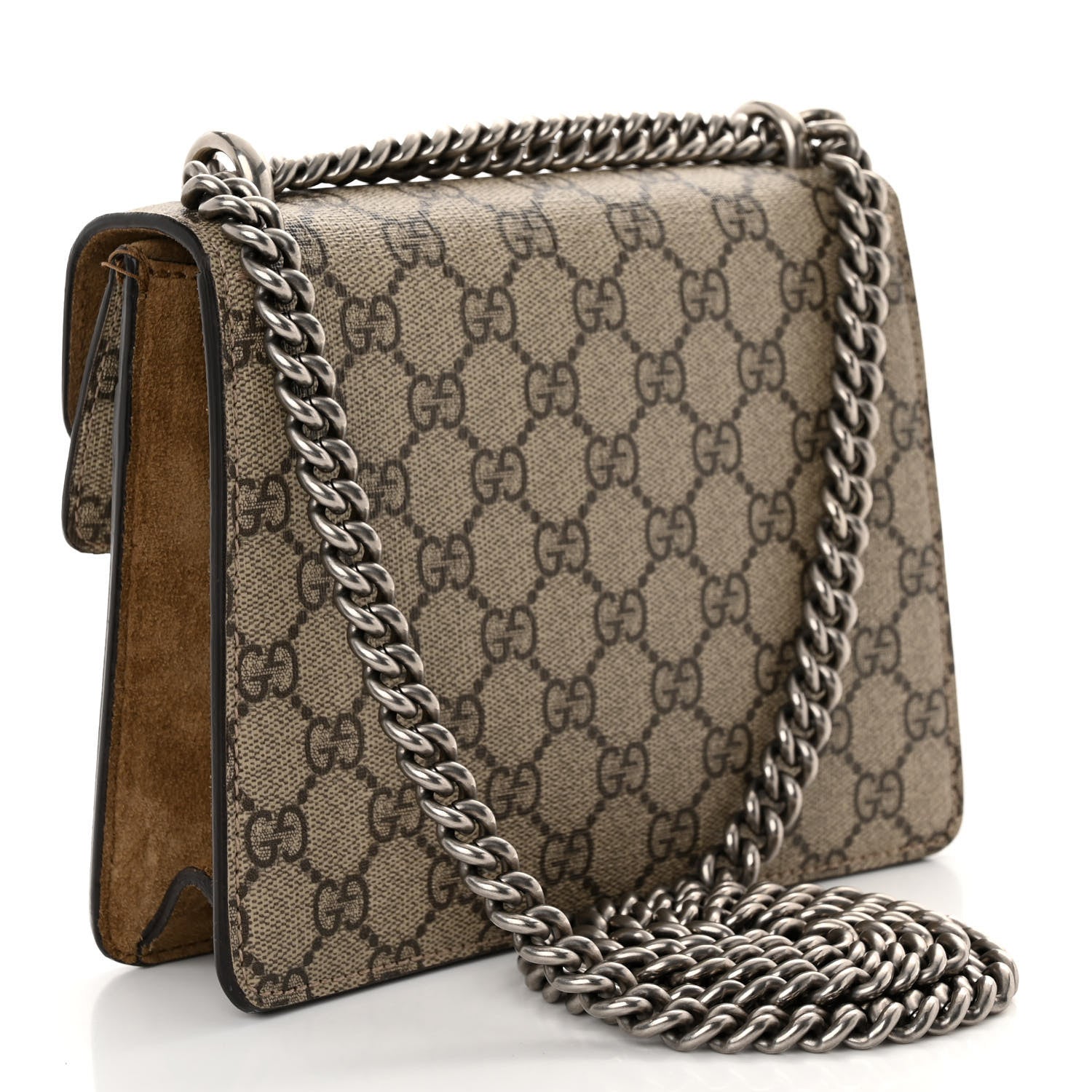 Gucci GG Supreme Monogram Mini Dionysus Shoulder Bag Taupe 3 of 12