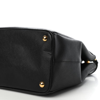 Prada Saffiano Medium Galleria Double Zip Tote Black 8 of 8