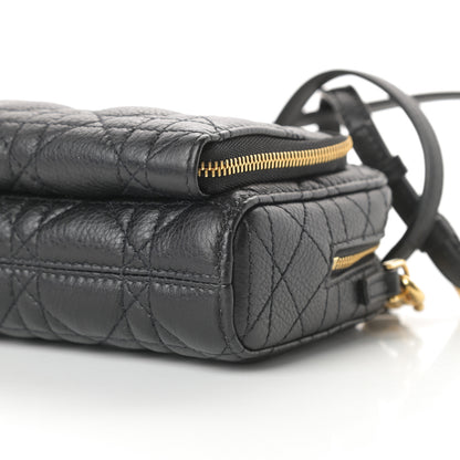 Christian Dior Supple Calfskin Caro Double Pouch Black 12 of 14
