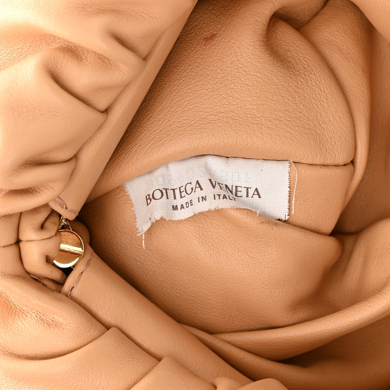 Bottega Veneta Calfskin Teen Chain Pouch Almond 7 of 11