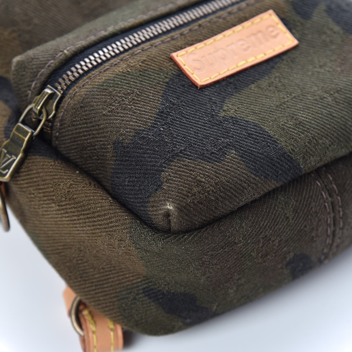 Louis Vuitton X SUPREME Camouflage Nano Apollo Backpack Bag Charm 7 of 10