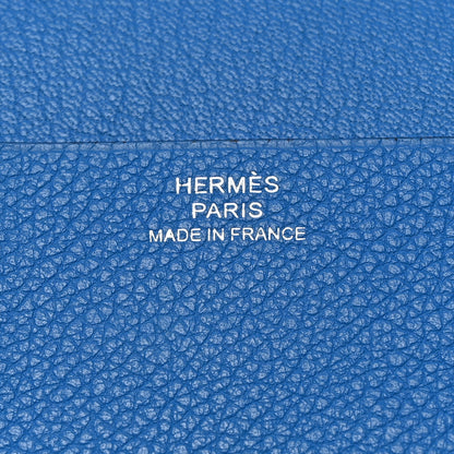 Hermes Evercolor MC2 Magellan Passport Holder Bleu Hydra 6 of 7