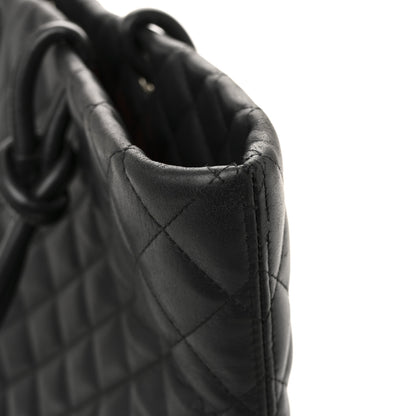 Chanel Calfskin Quilted Large Cambon Tote Black 13 of 14