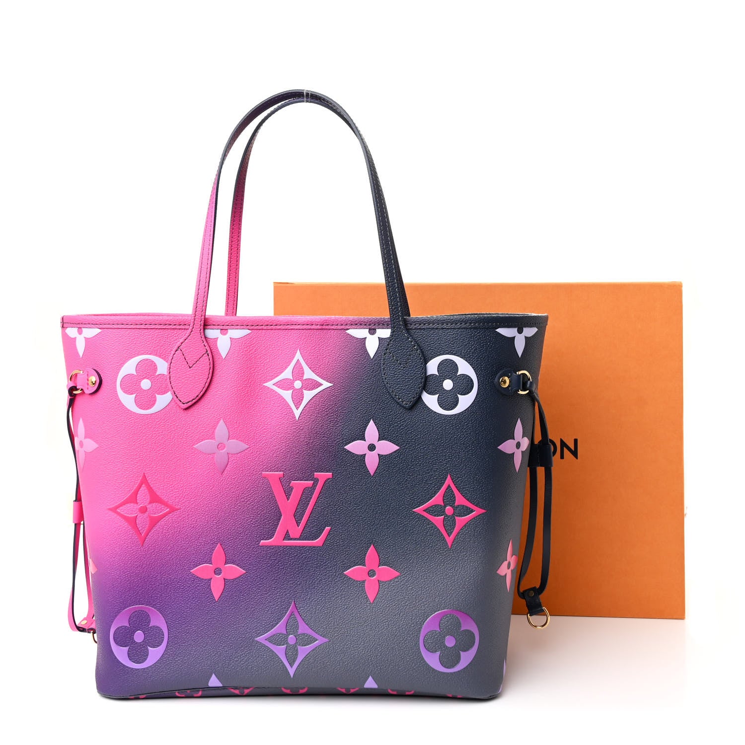 Louis Vuitton Monogram Giant Spring In The City Neverfull MM Midnight Fuchsia 12 of 12