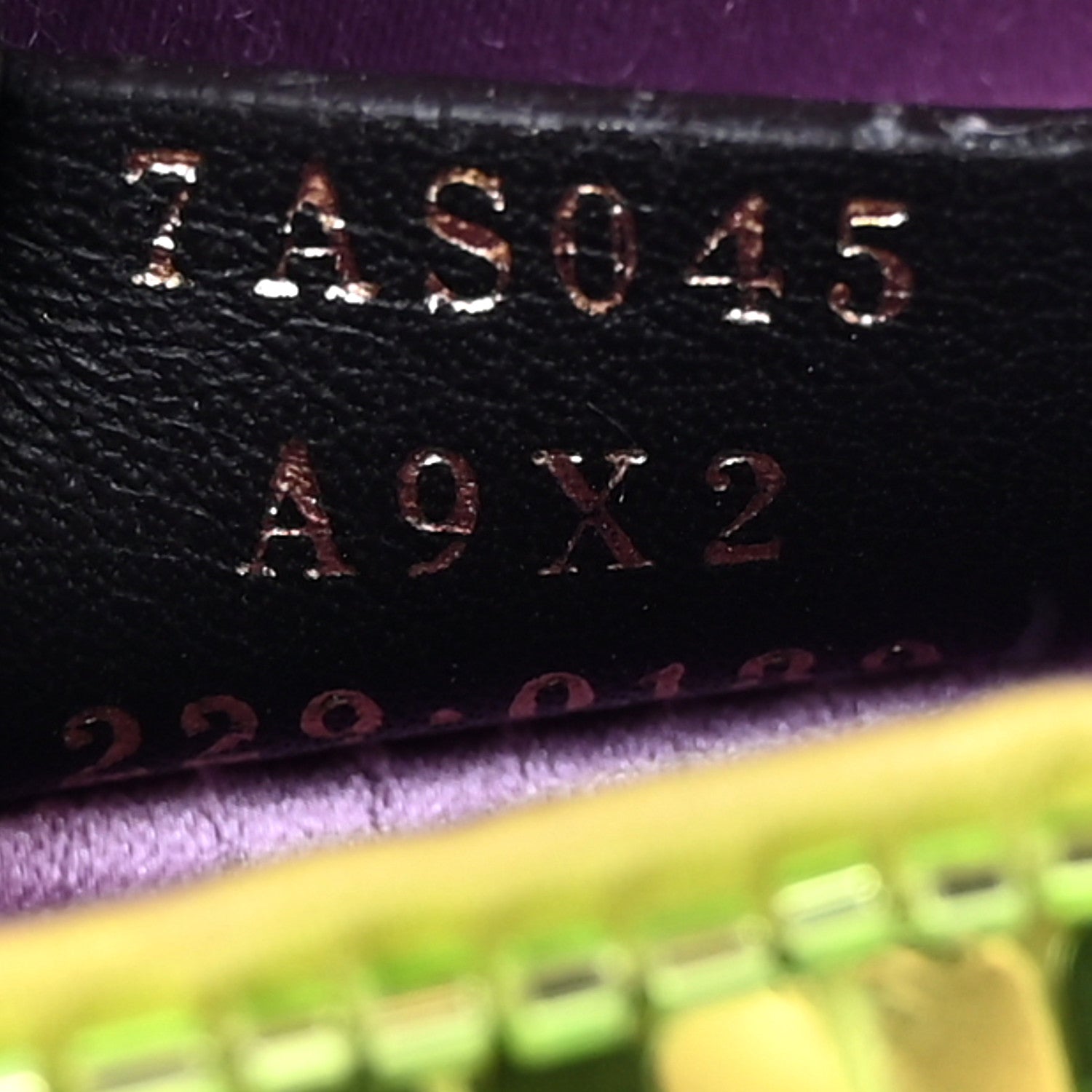 Fendi Sequin Paillettes Shiny Nappa Sex and the City Nano Maxi Buckle Baguette Charm Wasabi 6 of 14