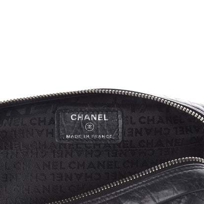 Chanel Aged Calfskin Quilted Cambon Cosmetic Case Black 6 of 8