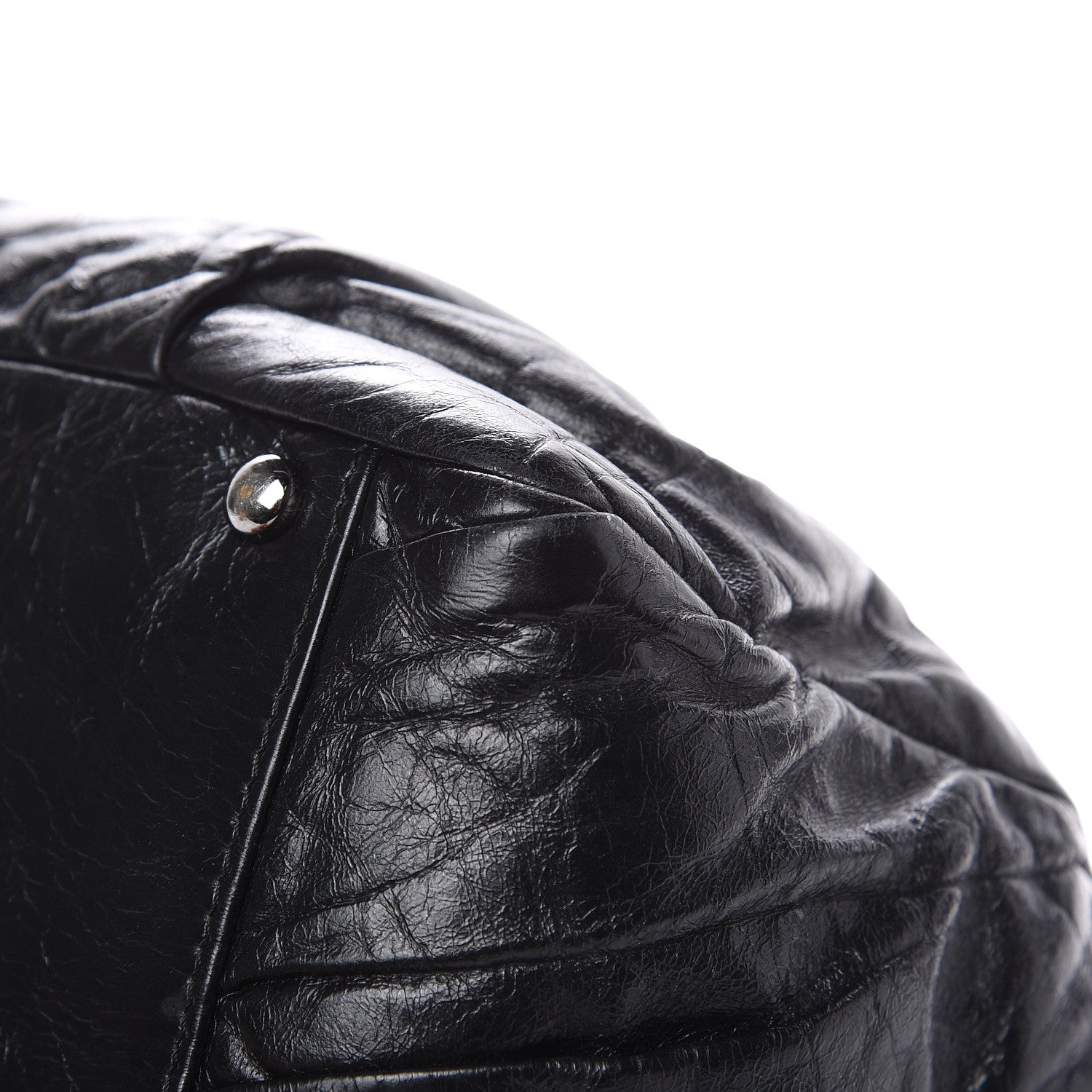 Chanel Glazed Calfskin Twisted Tote Black 11 of 15