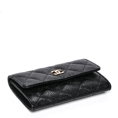 Chanel Caviar Quilted Flap Card Holder Black 4 of 8