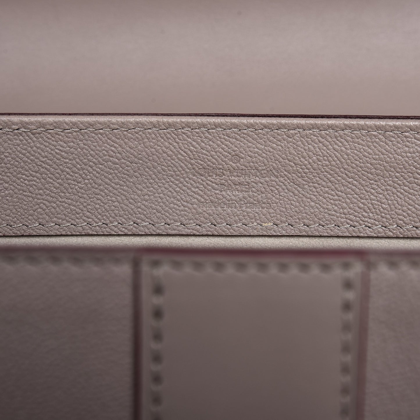 Calfskin Monogram Very One Handle Mastic Raisin