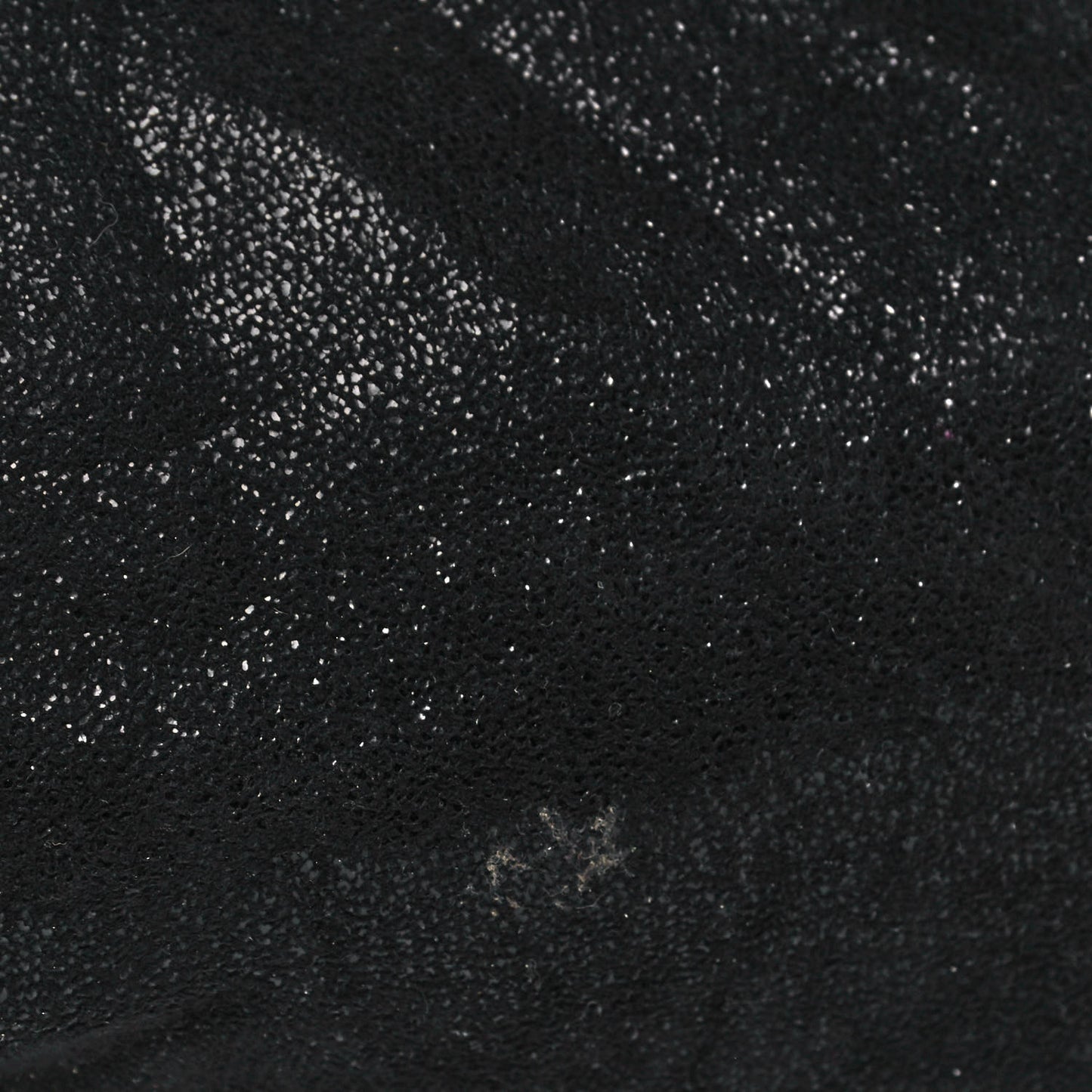 Metallic Shaggy Deer Big Falabella Tote Black