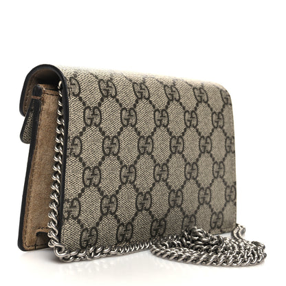 Gucci GG Supreme Monogram Super Mini Dionysus Shoulder Bag Taupe 3 of 11