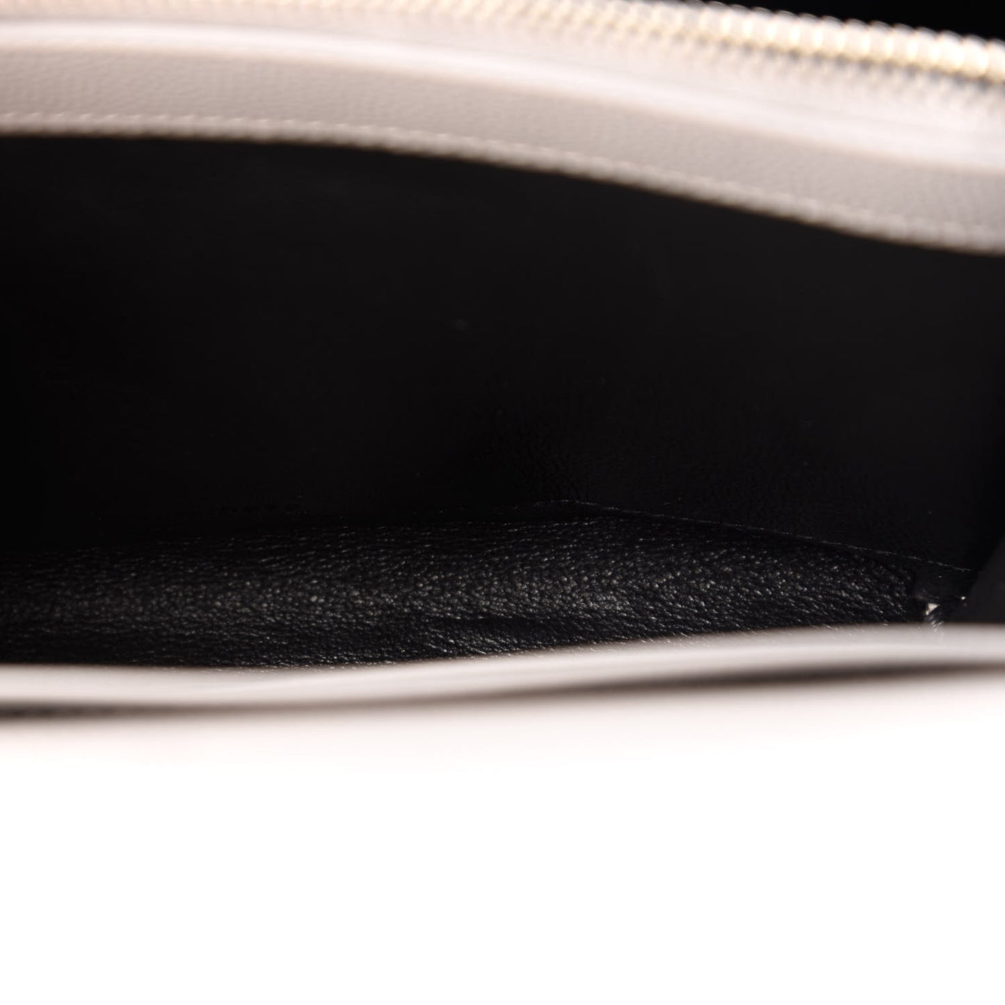 Grain De Poudre Matelasse Chevron Monogram Chain Wallet Granite