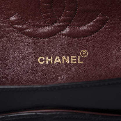 Chanel Lambskin Quilted Medium Double Flap Black 8 of 11