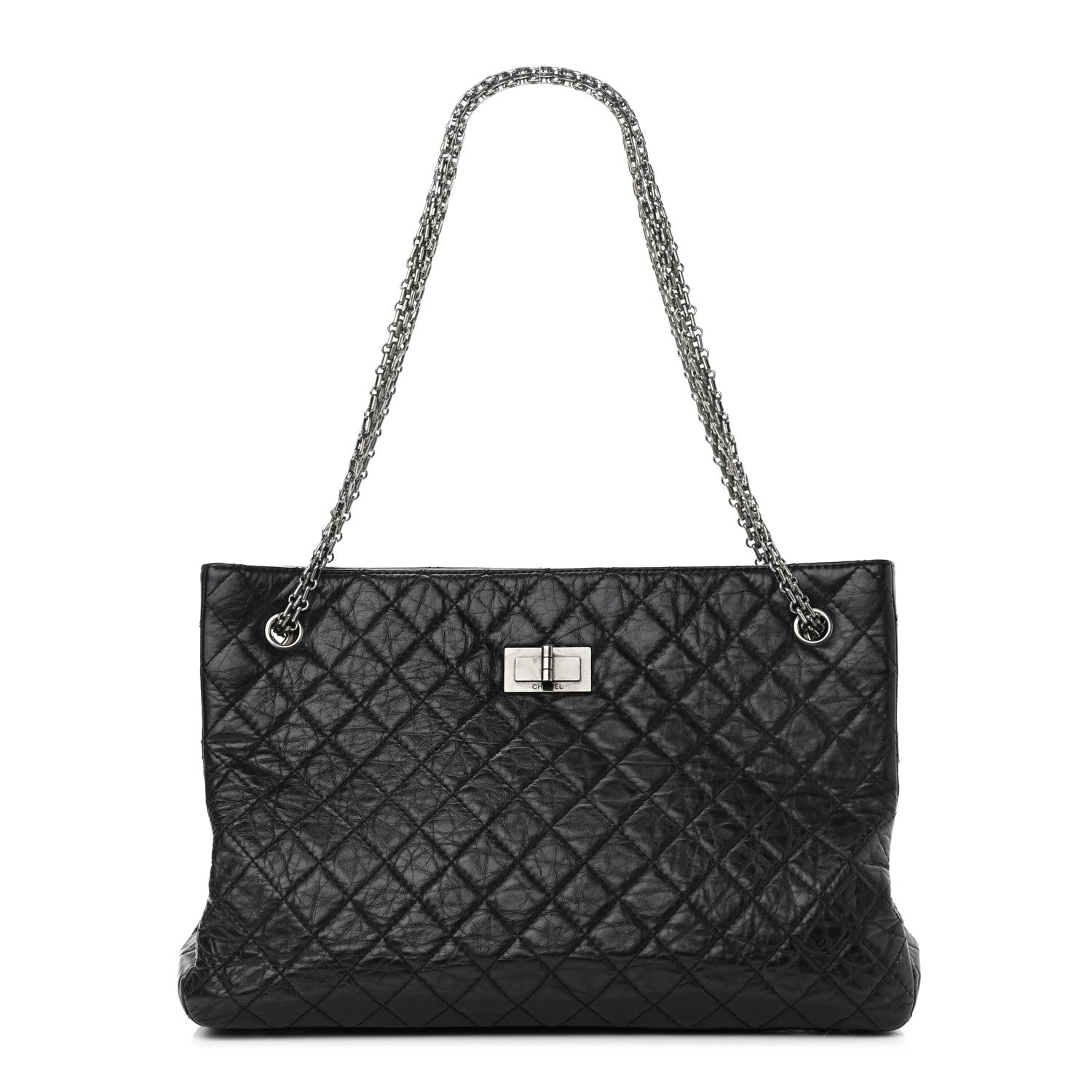 Chanel Aged Calfskin Reissue 2.55 Tote Black 1 of 9