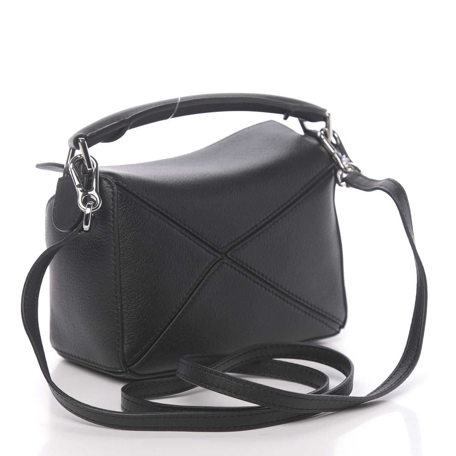 Loewe Calfskin Mini Puzzle Bag Black 3 of 10