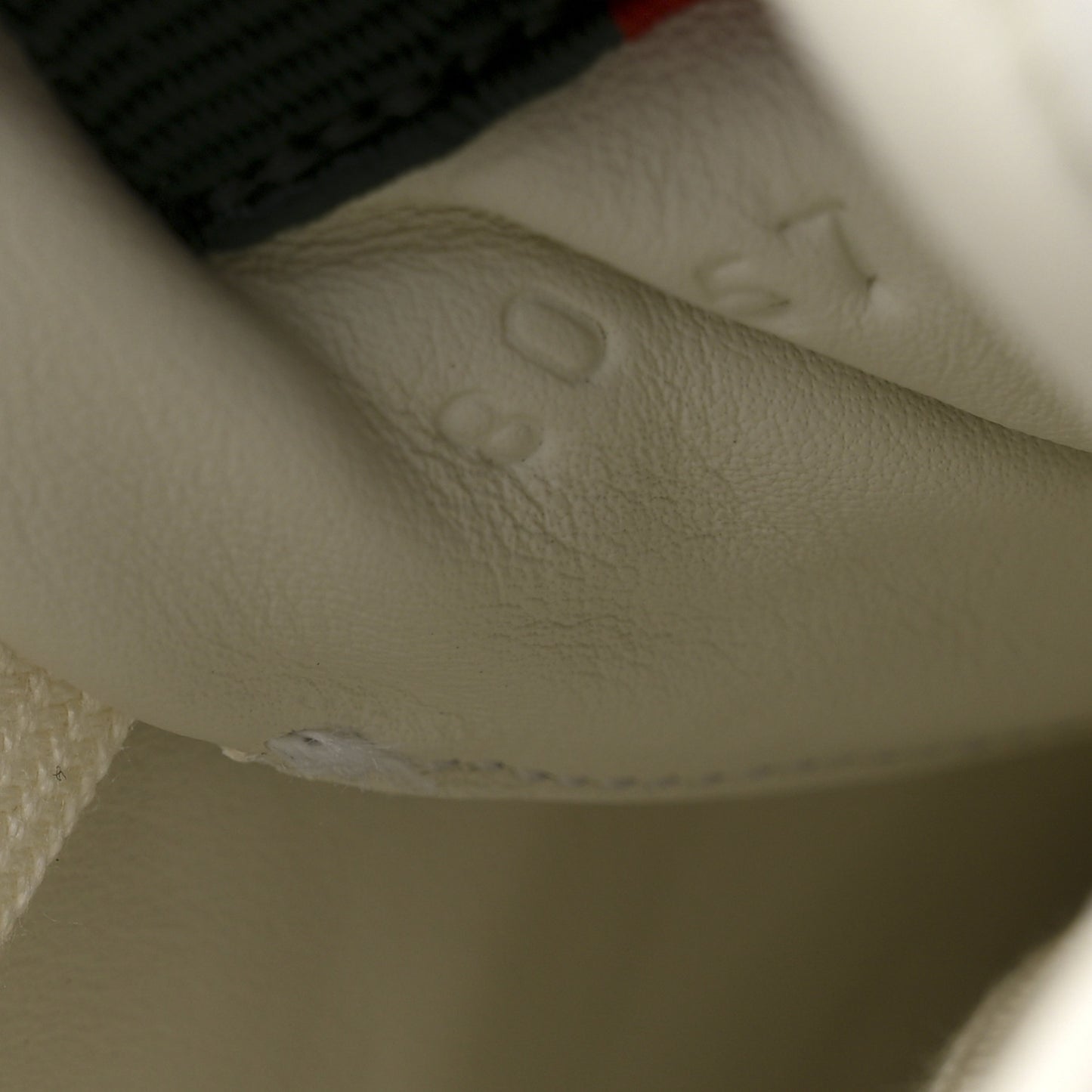 Calfskin Suede GG Monogram Re-Web Womens Sneakers 37 White Beige Ebony