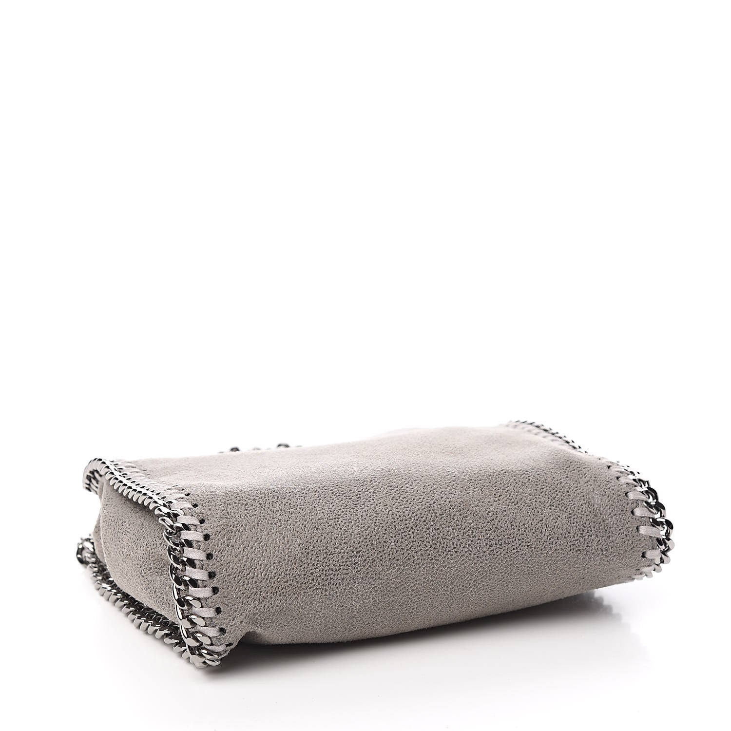 Stella McCartney Shaggy Deer Mini Falabella Fold Over Tote Light Grey 4 of 10