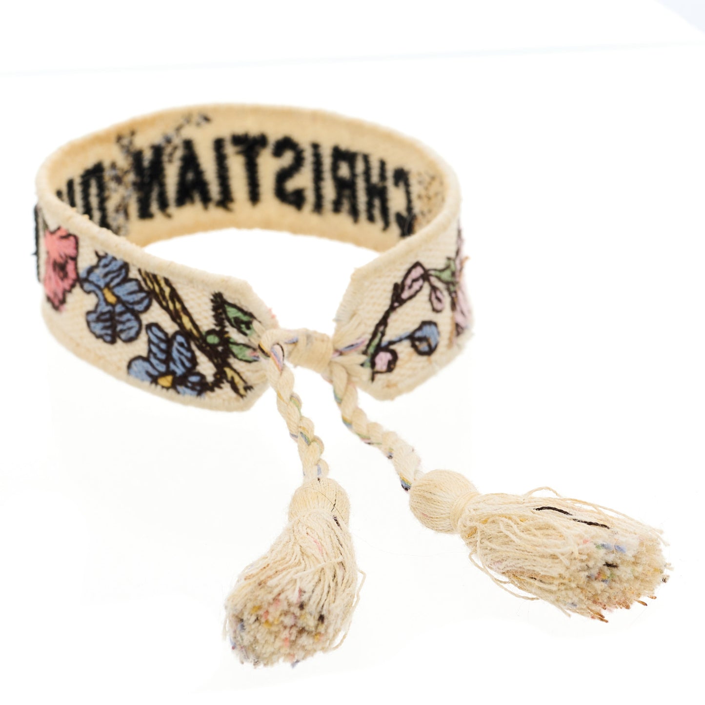 Woven Cotton J'Adior Friendship Bracelet Set Purple White