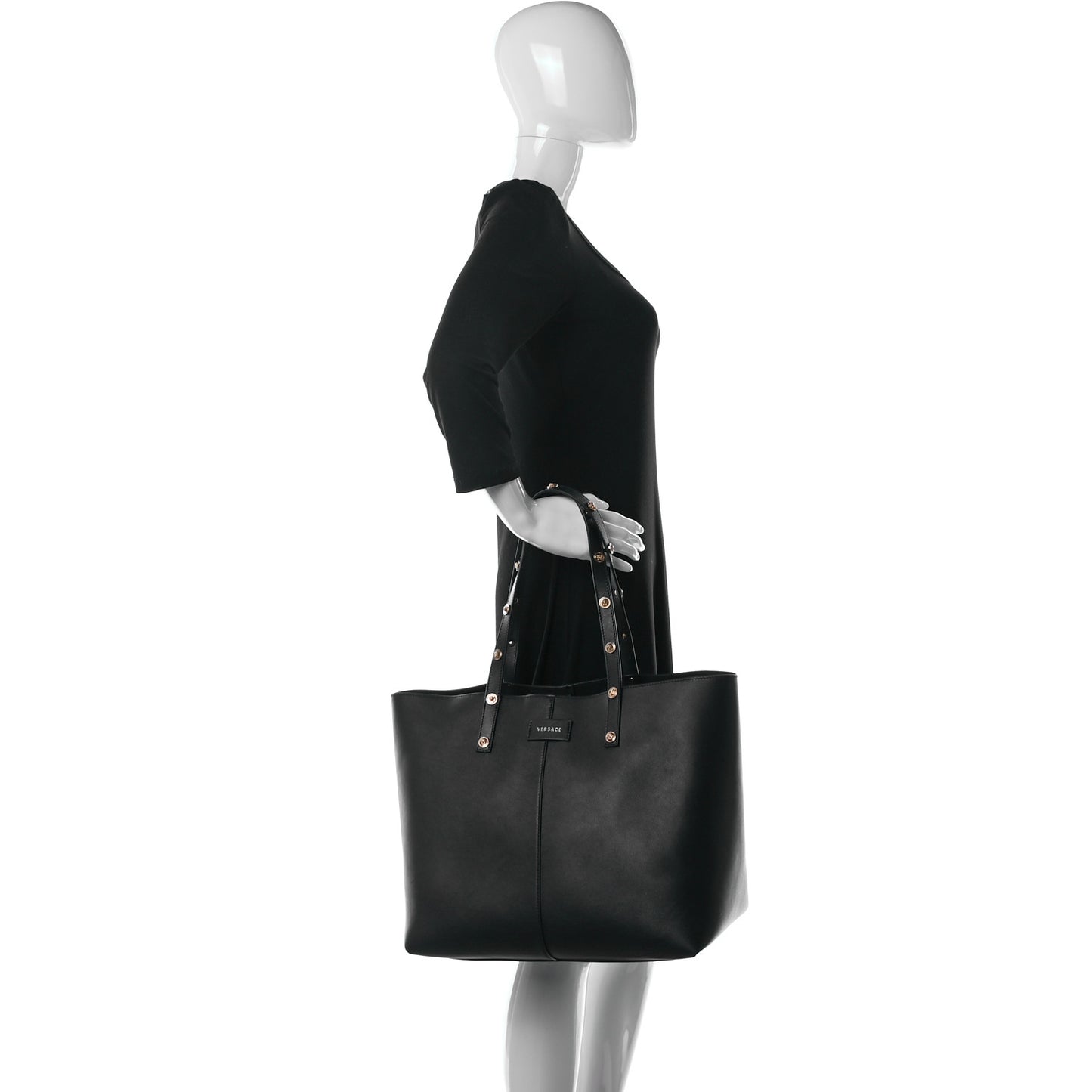Calfskin Palazzo Tote Black