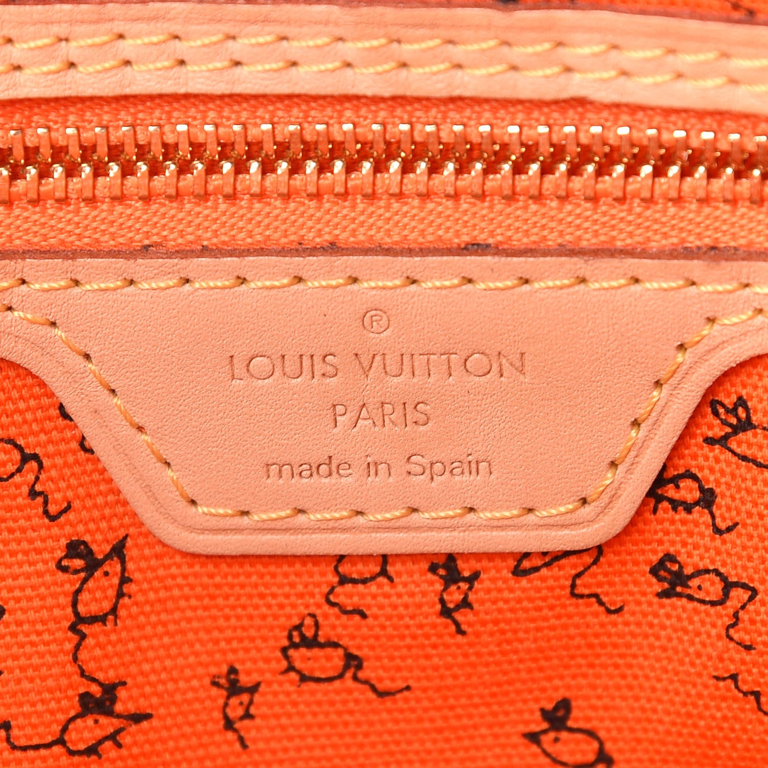 Louis Vuitton Catogram Neverfull MM Marron 6 of 8