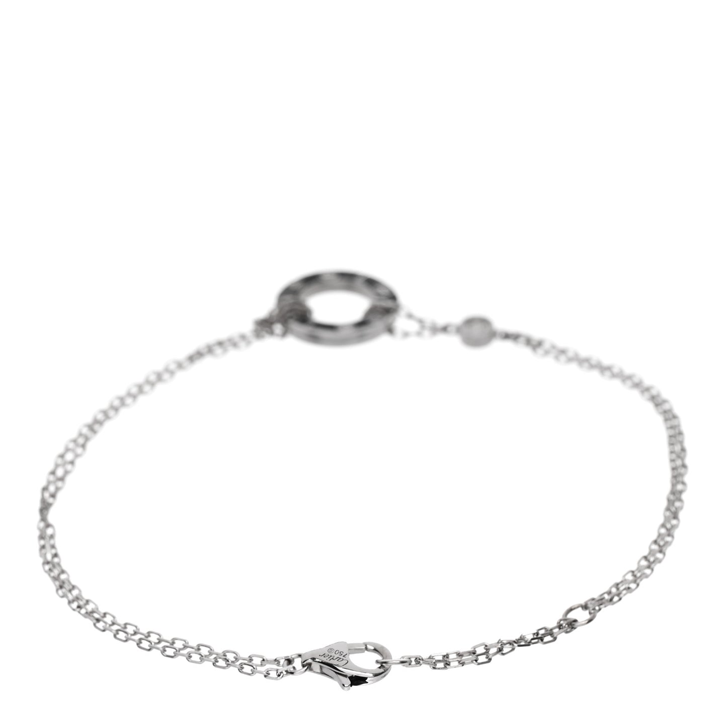 18K White Gold Diamond LOVE Bracelet