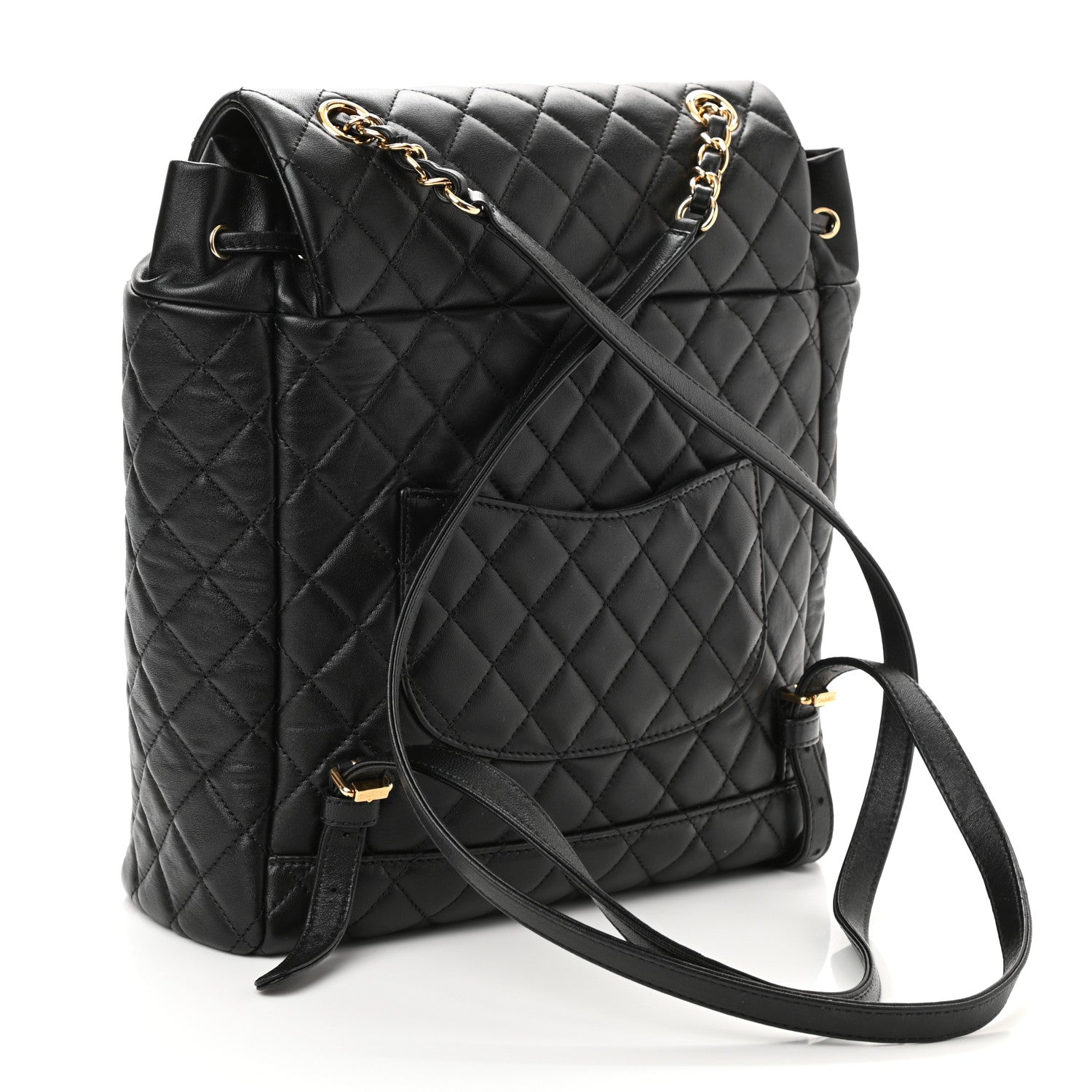 Chanel Lambskin Quilted Large Urban Spirit Backpack Black 3 of 10