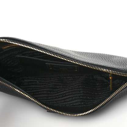 Prada Vitello Daino Crossbody Bag Black 5 of 9