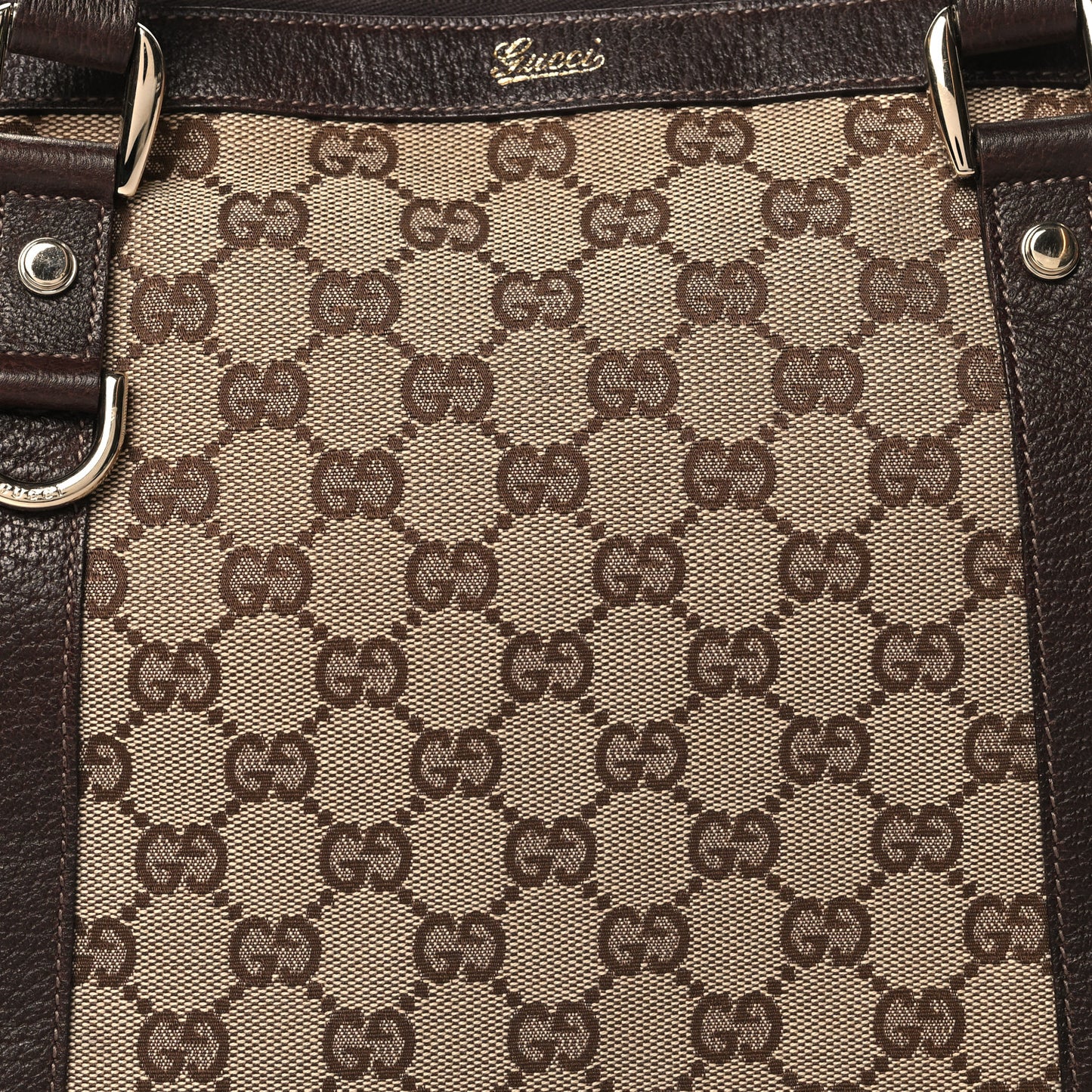 Monogram Medium Abbey Tote Brown