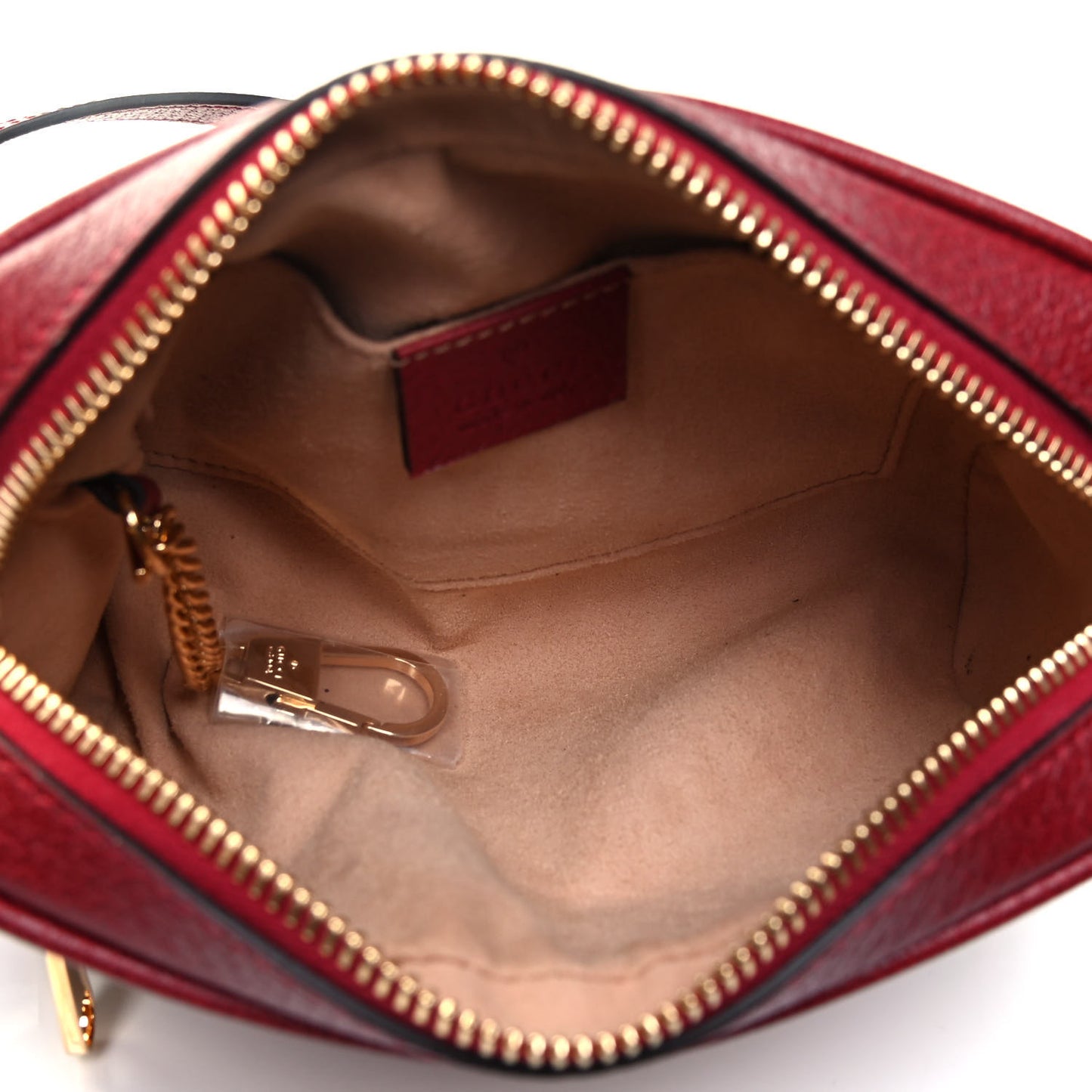 GG Supreme Monogram Flora Web Mini Ophidia Shoulder Bag Red